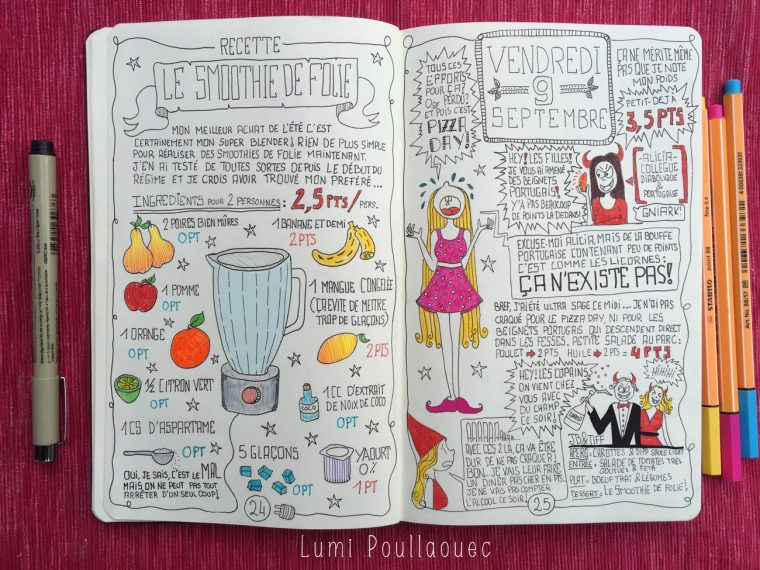 journal intime lutte contre la graisse régime journaling storytelling